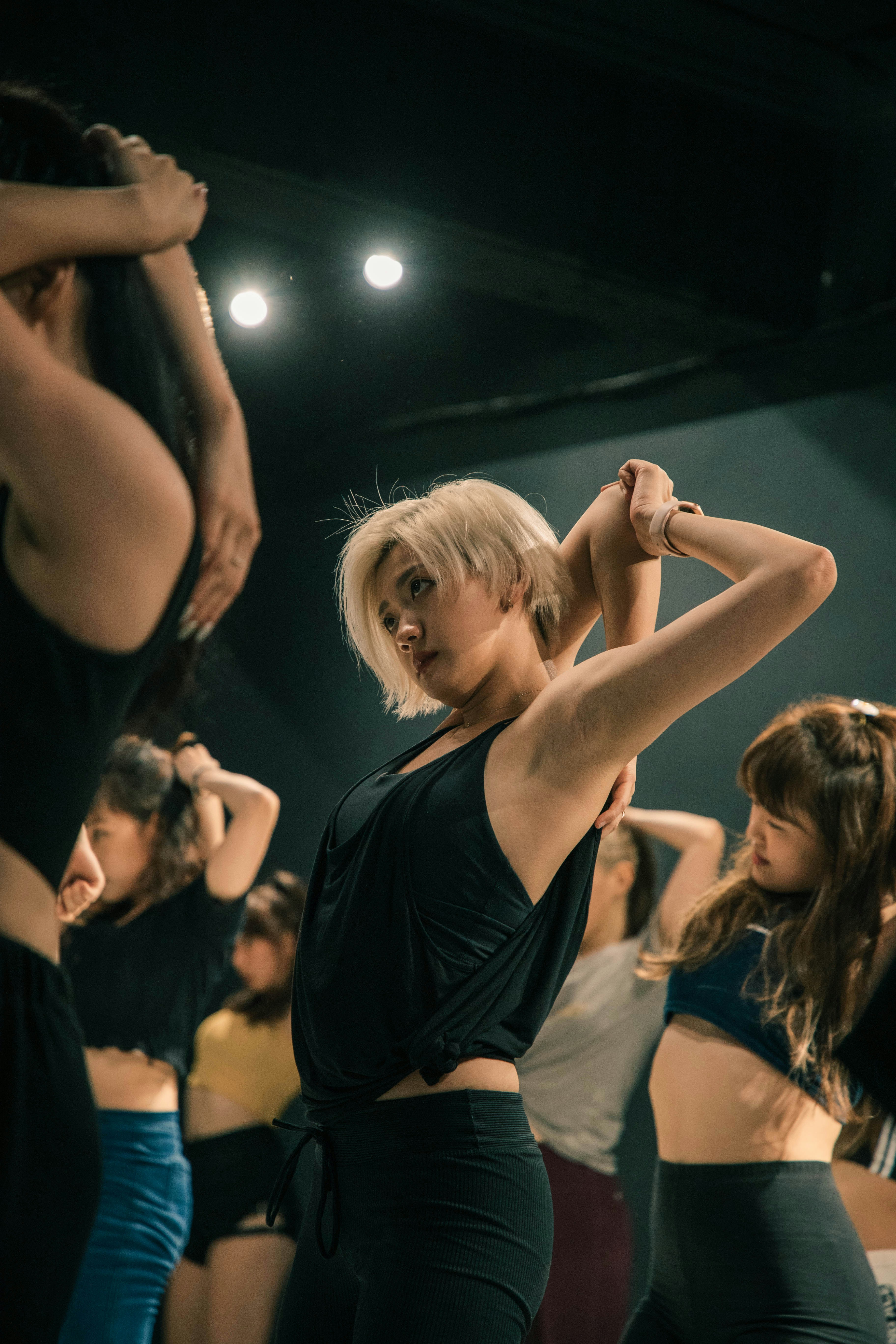K-Pop performer — energy, stage presence, and precision moves