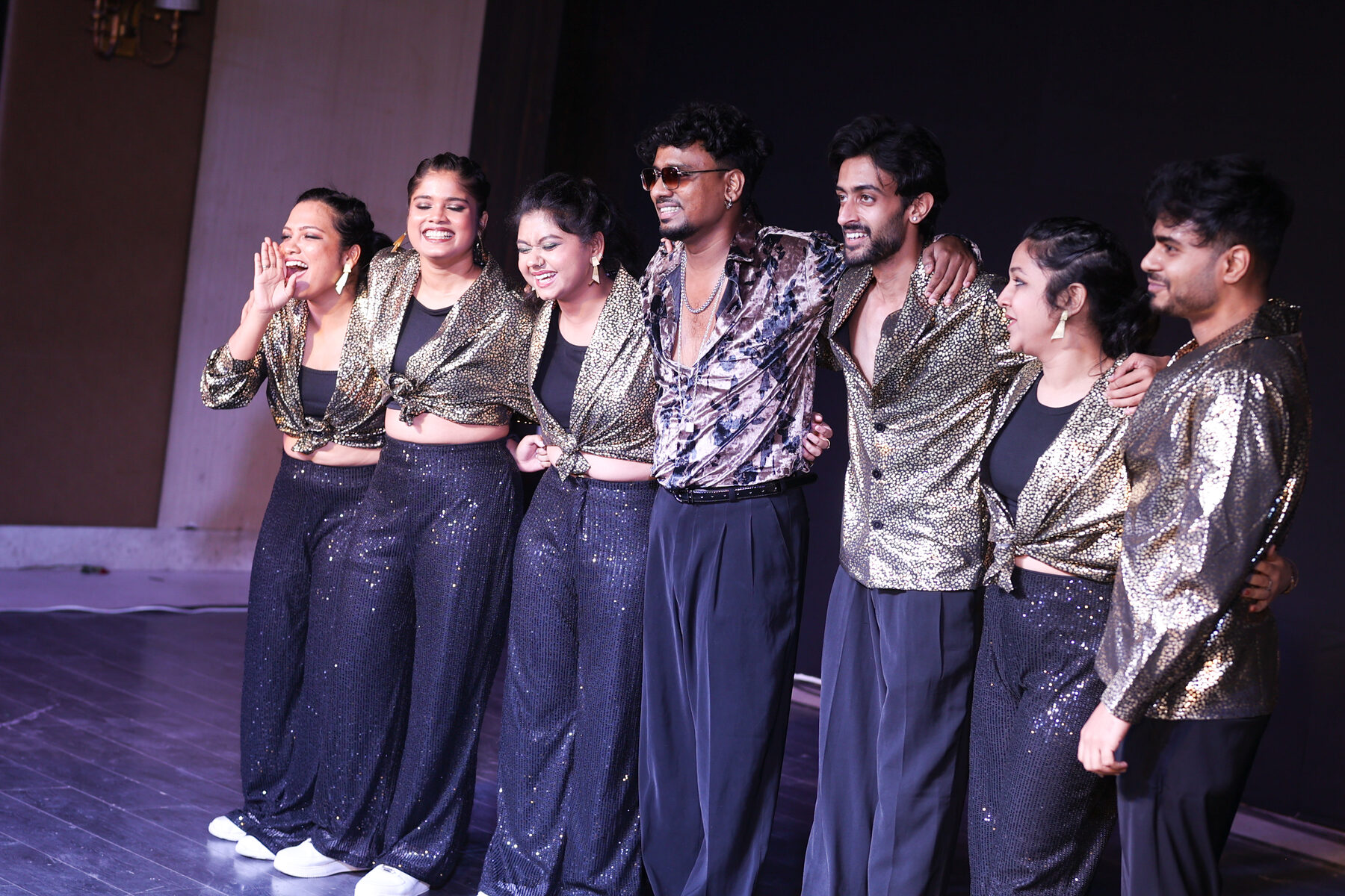 Get On The Dance Floor Season 11 — senior students performing on stage at Tangerine Banquet, Sector V, Kolkata