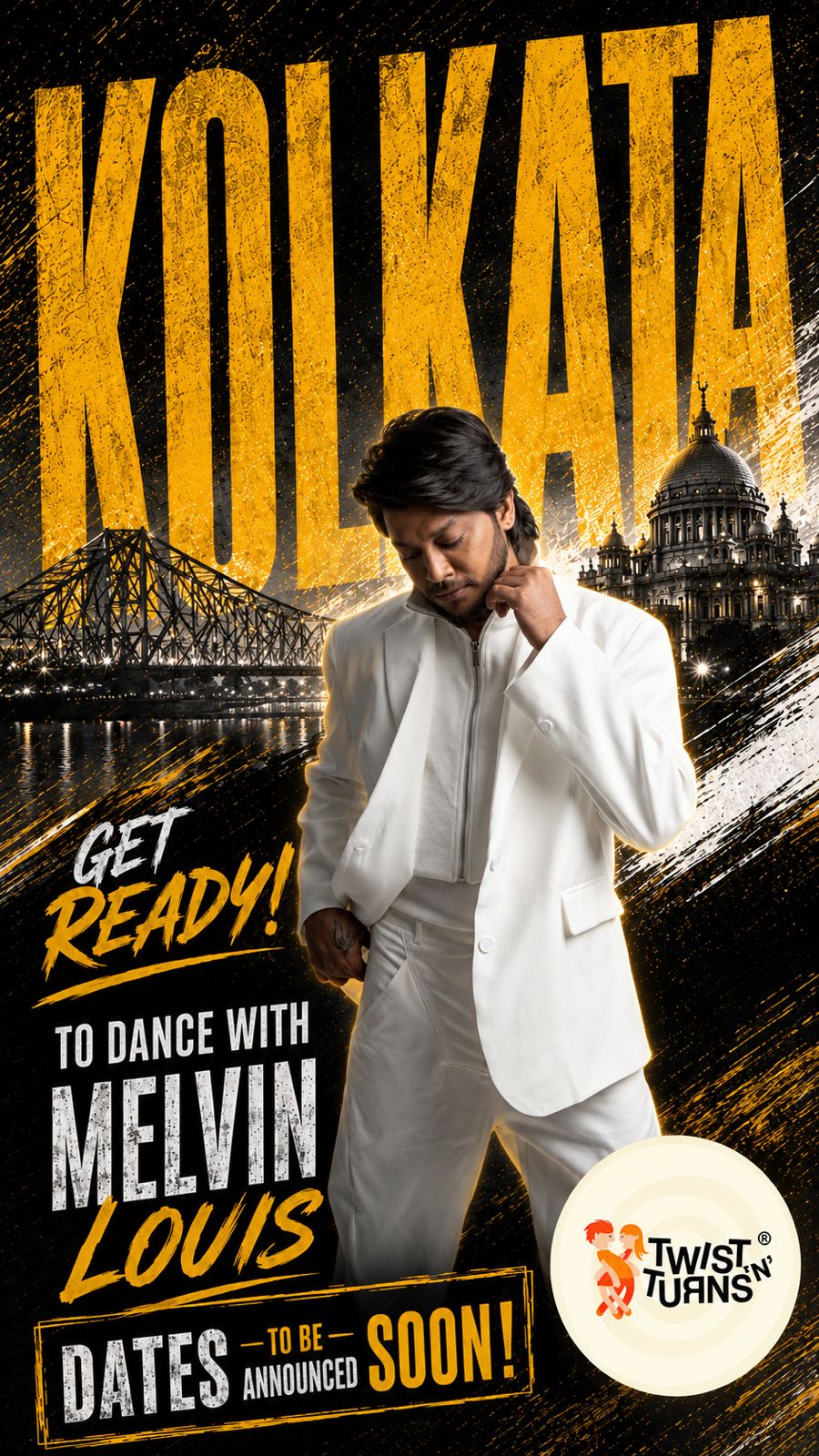 Get ready to dance with Melvin Louis in Kolkata — Twist N Turns workshop, 12 July 2026